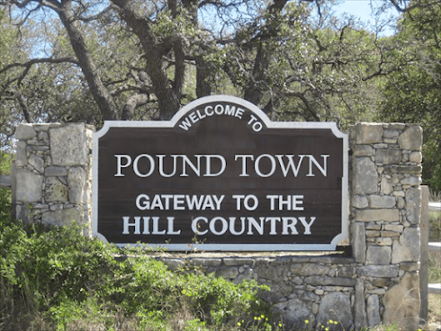 Pound Town Texas Gateway - Honoring Dr. Pound